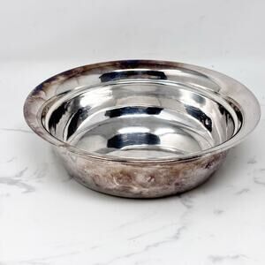 Antique Victorian James Dixon & Sons Silver Electroplate Bowl Hallmarked Patina‎